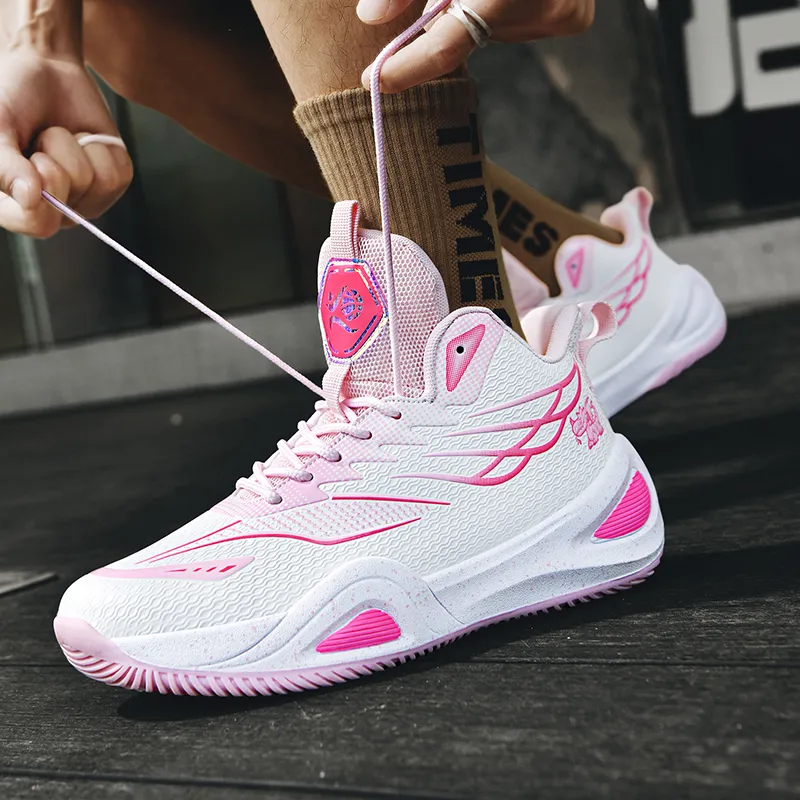 BIANSULONG Shock Absorbers With Slip Resistant And Abrasion Resistant Properties High Top Basketball Shoes Unisex-9