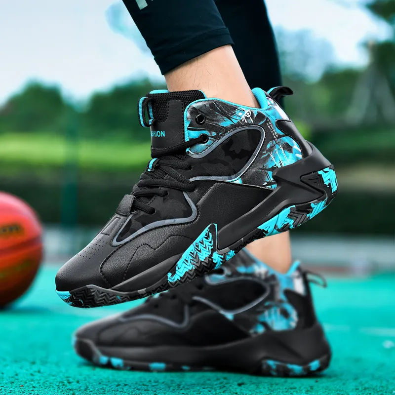 BIANSULONG Cushioned Slip-Resistant Abrasion-Resistant Low-Top Basketball Shoes Unisex Black Gray Green-3