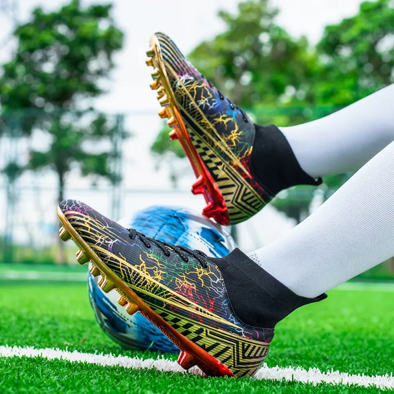 BIANSULONG Soft Ground Firm Ground Coverage Impact-Resistant Lightweight Soccer Shoes Unisex-4