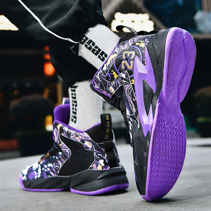BIANSULONG Cushioning Breathable Support High Top Basketball Shoes Unisex-6