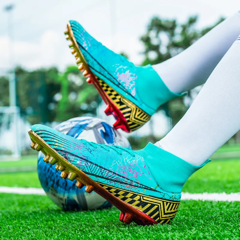 BIANSULONG Soft Ground Firm Ground Impact-Resistant Lightweight Soccer Shoes Unisex-5