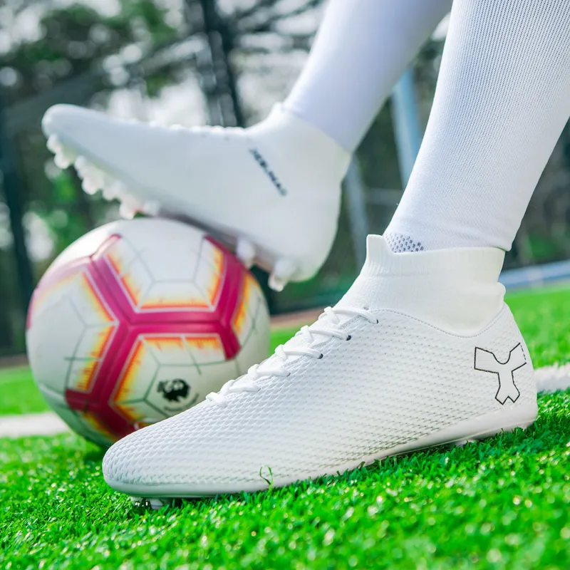 BIANSULONG FG Rubber Long Studs TF Rubber Broken Studs Cushioned Slip-Resistant Abrasion-Resistant Soccer Shoes Unisex-2