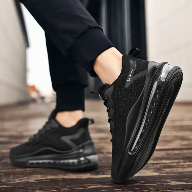 BIANSULONG Cushioned Slip-Resistant Abrasion-Resistant Low-Top Full-Length Air Cushion Casual Running Shoes Men's-11
