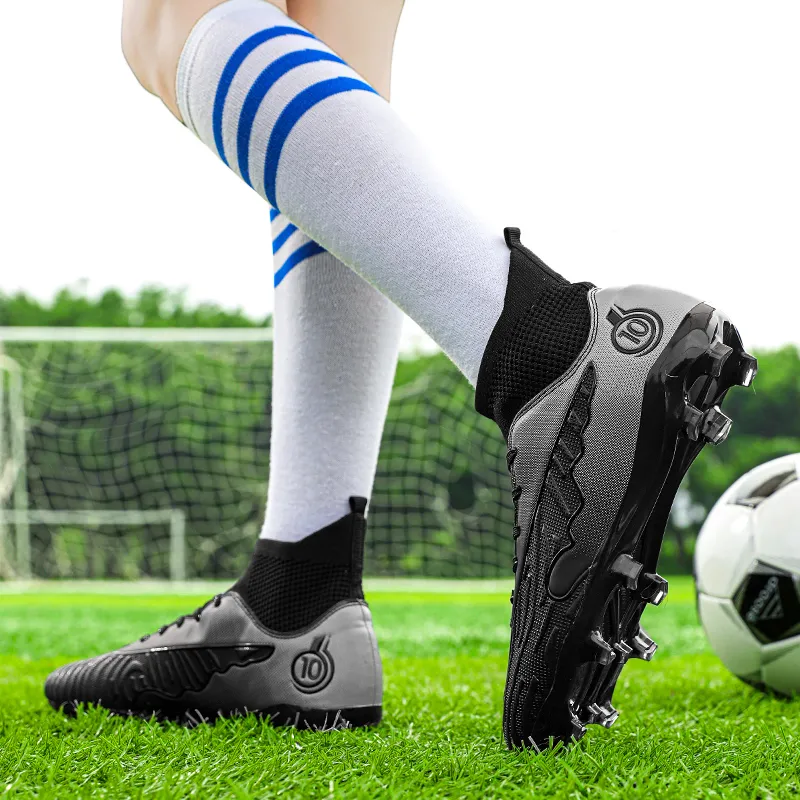 BIANSULONG FG Rubber Long Studs Artificial Ground Breathable Support Impact Resistant Soccer Shoes Unisex-13