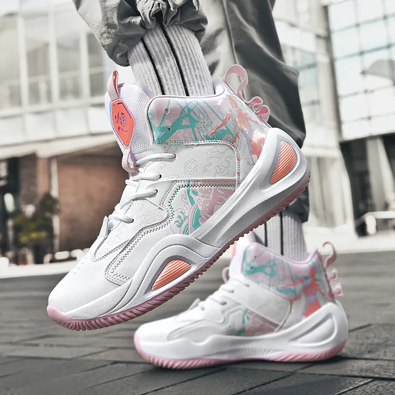 BIANSULONG Coverage Wear-Resistant Slip-Resistant High-Top Basketball Shoes Unisex-7