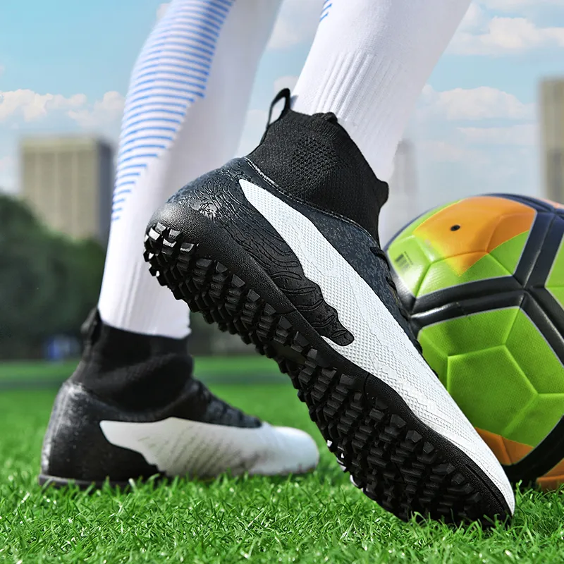 BIANSULONG Soccer Shoes Unisex Low Top White Blue-23