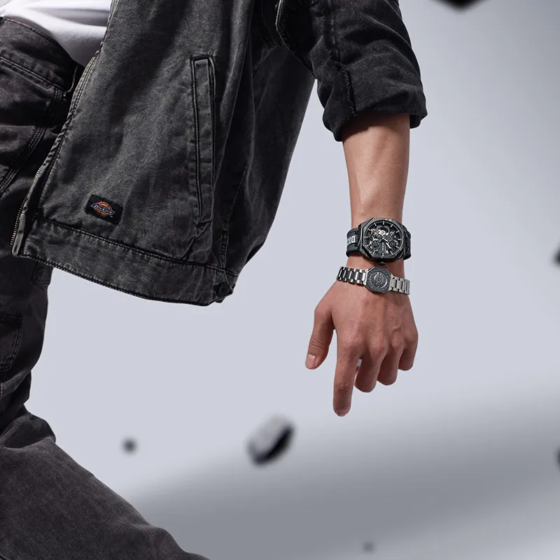 Dickies Wrist Watch Mechanical Movement Silicone Strap Black Dial Men's Watches Mechanical Watch Cool Box-2