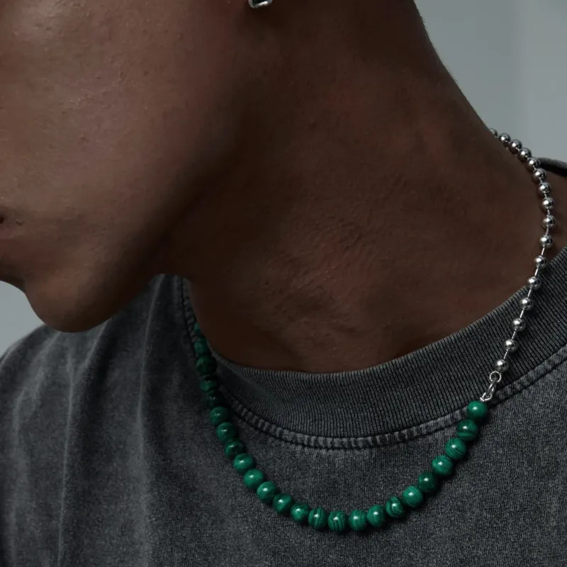 LUXTA Malachite Necklaces Men's-3