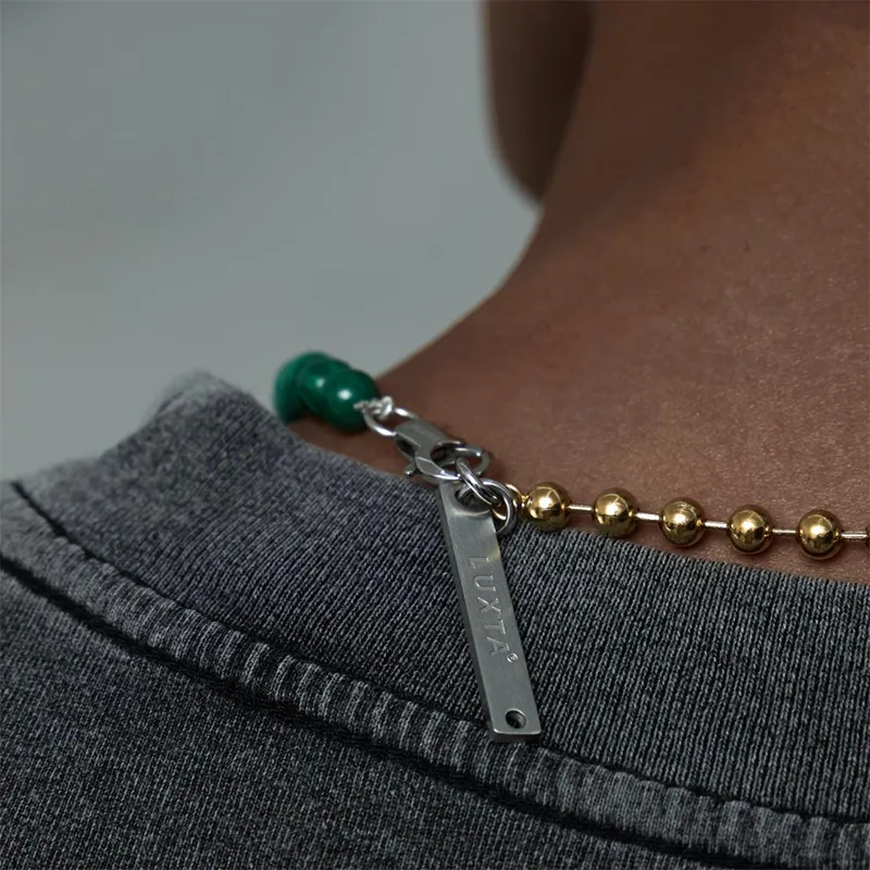 LUXTA Malachite Necklaces Men's-6