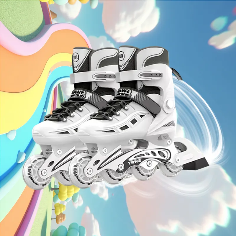 Sway China-Chic Roller Skates Fashion Casual Inline Skate Unisex Dynamic Yellow Snow Mountain White-13