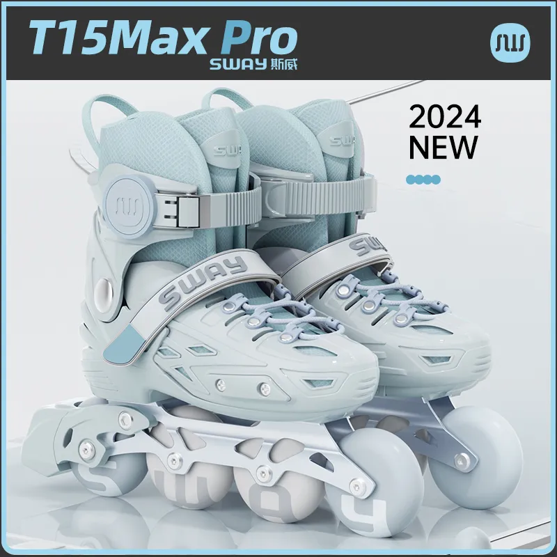 Sway Roller Skates TPR/PP Eco Friendly Material Casual Freestyle Dual Use Unisex S/M/L Pink/Blue-7
