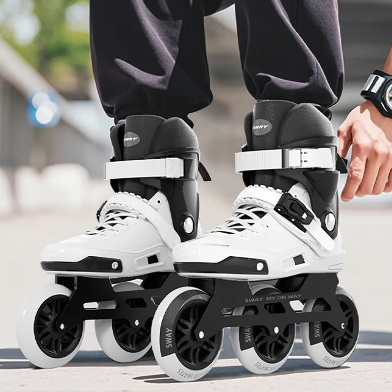 Sway Inline Skates Unisex Black White Two Tone-19