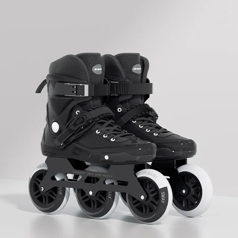 Sway Inline Skates Unisex Black White Two Tone-47