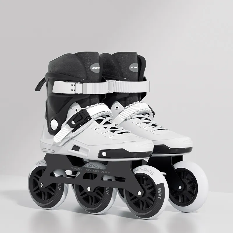 Sway Inline Skates Unisex Black White Two Tone-13