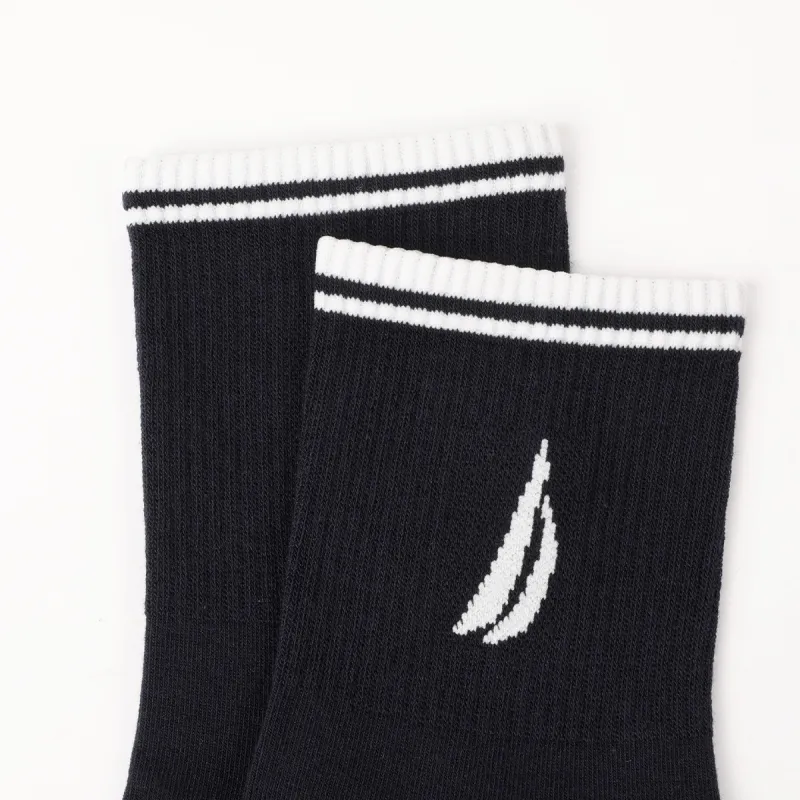 NAUTICA UNDERWEAR Mid Calf Socks Men's 5 Pack-4