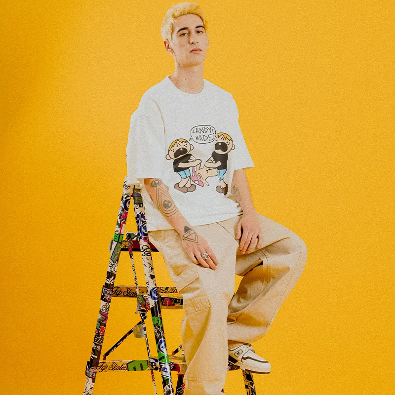 Candymade Haus T Shirts Unisex White-4