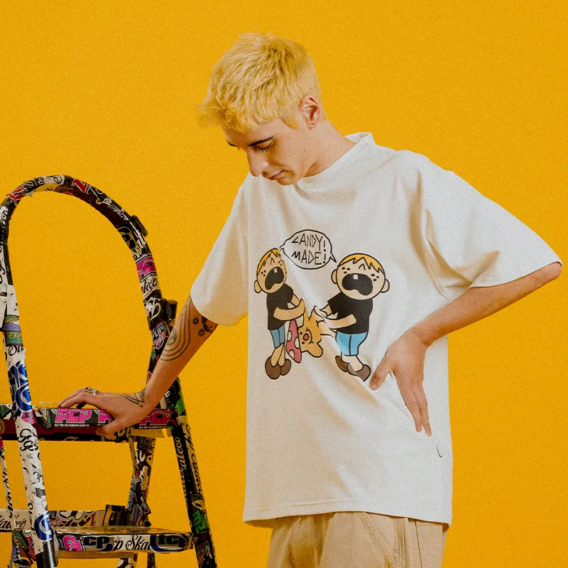 Candymade Haus T Shirts Unisex White-3