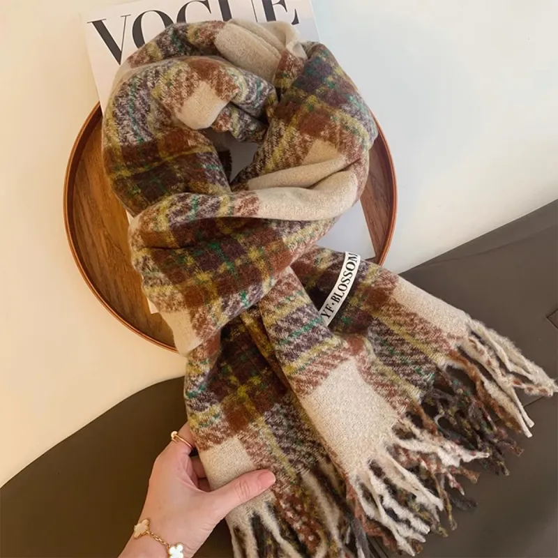 PALBAS Polyester Knit Scarves Unisex-7