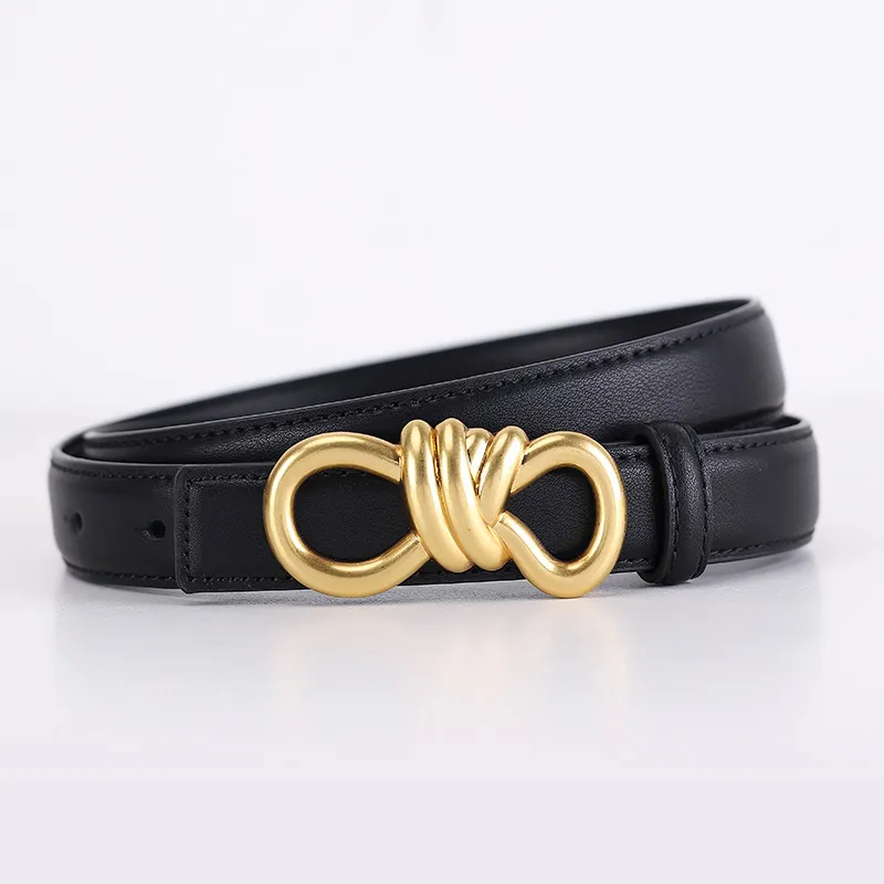 PALBAS Cow Split Leather Belts Women's 2.5cm-1