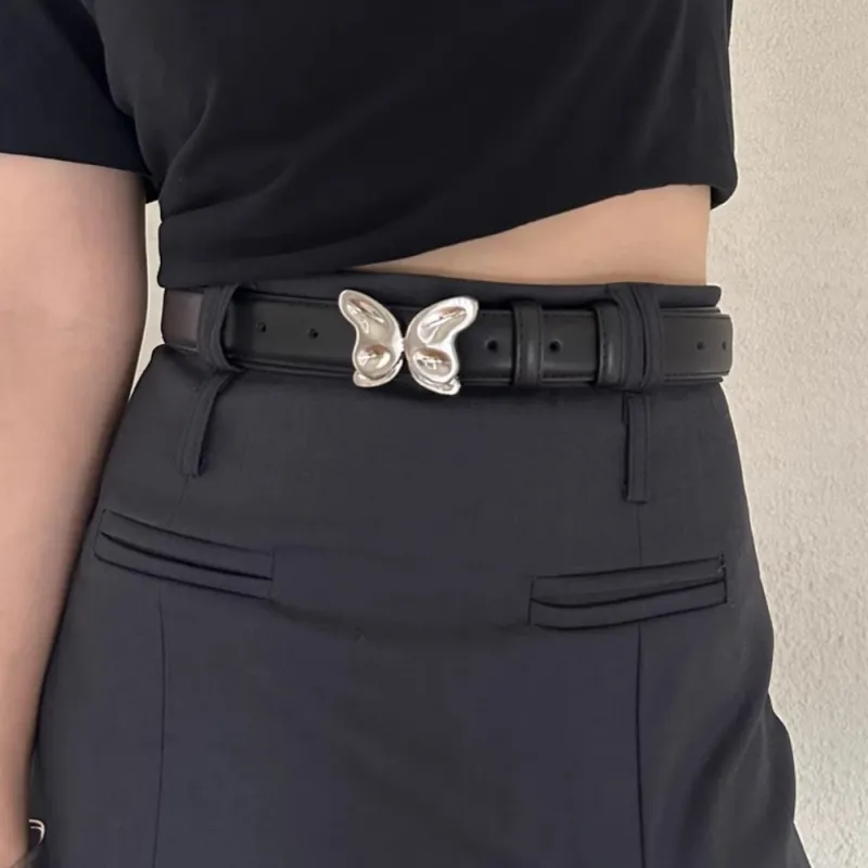 PALBAS Cow Split Leather Leather Belts Women's 2.5cm-4