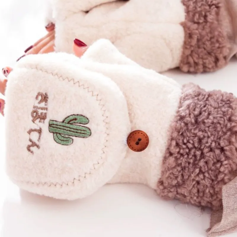 PALBAS Polyester Knit Gloves Women's-3