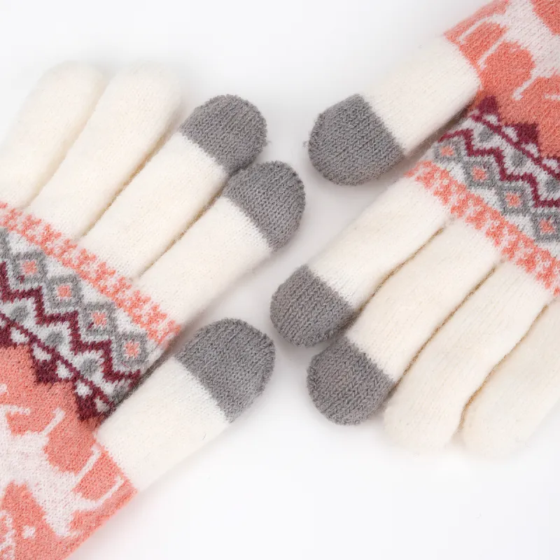 PALBAS Polyester Knit Gloves Women's-4