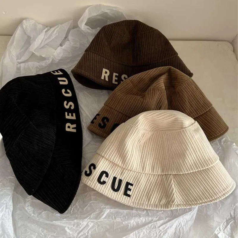 PALBAS Corduroy Bucket Hats Unisex-14