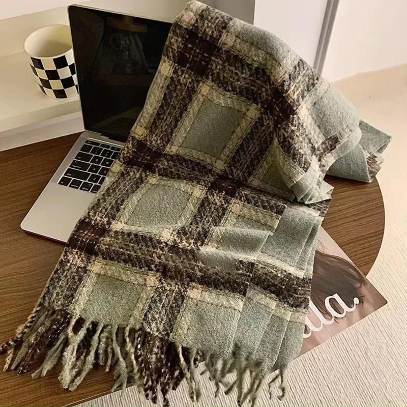 PALBAS Knit Scarves Unisex-5