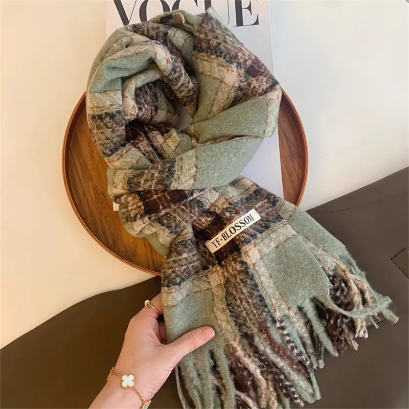 PALBAS Polyester Knit Scarves Unisex-2