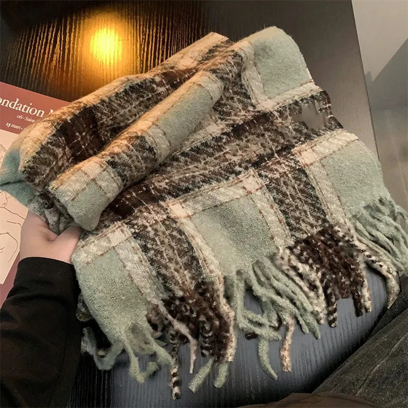PALBAS Polyester Knit Scarves Unisex-1