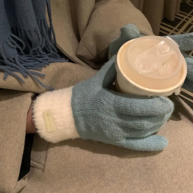 PALBAS Acrylic Knit Gloves Unisex-8