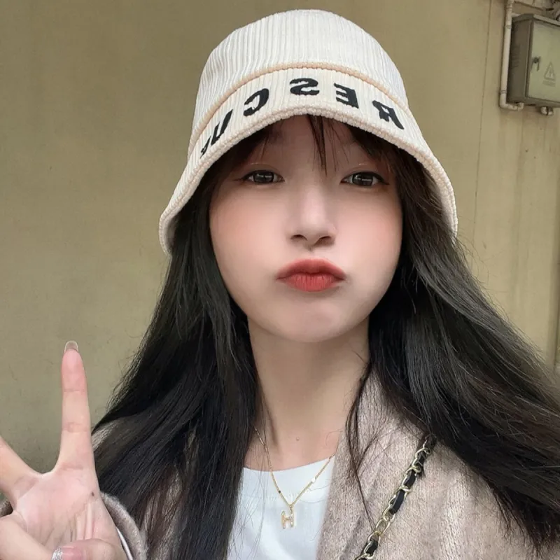 PALBAS Corduroy Bucket Hats Unisex-13