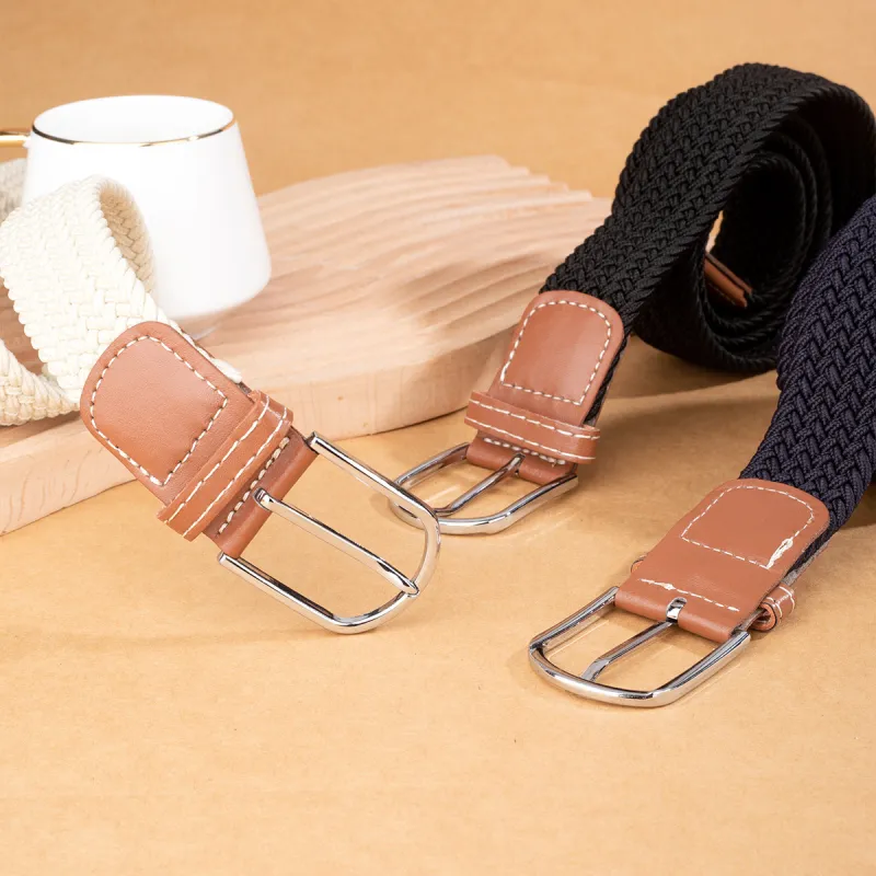 PALBAS Braided Alloy Belt Unisex Width 3.3cm-4