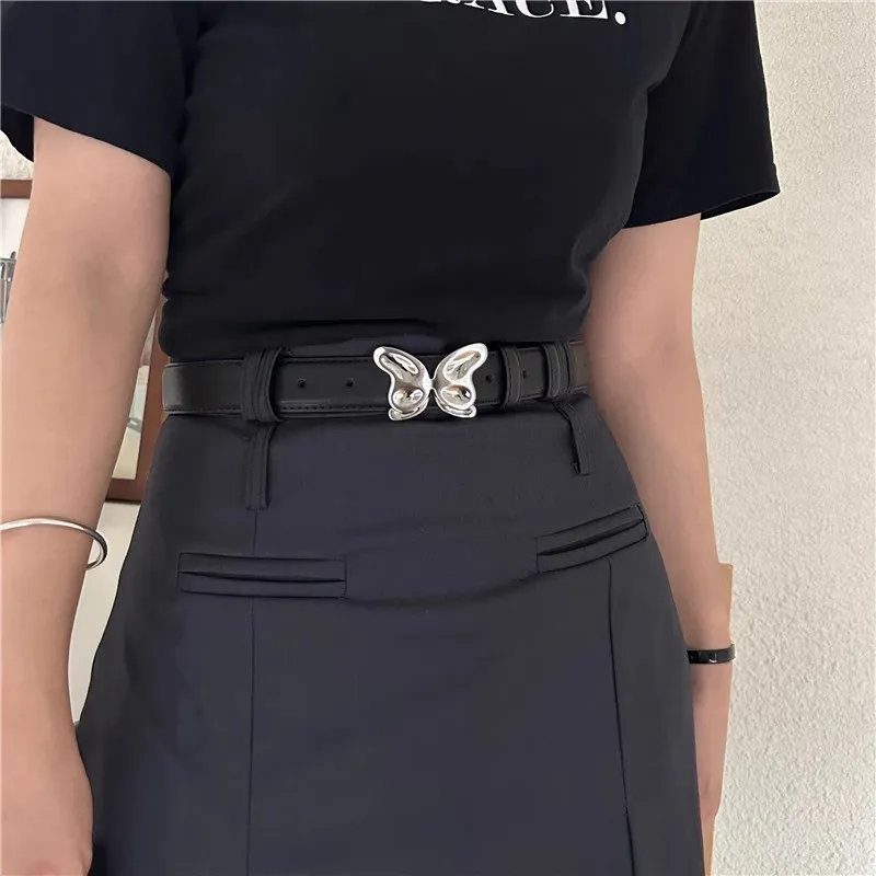 PALBAS Cow Split Leather Leather Belts Women's 2.5cm-7