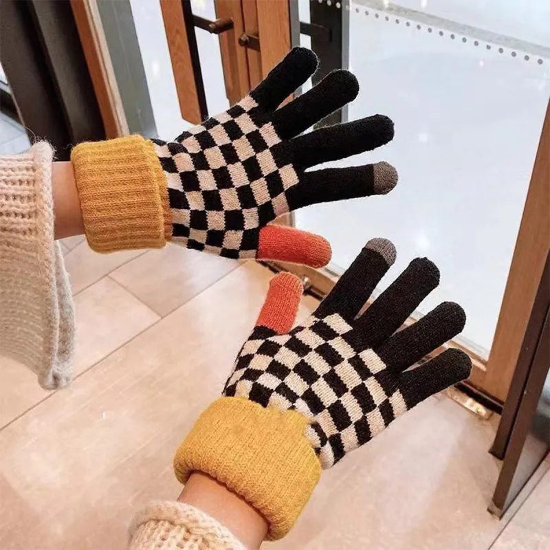 PALBAS Acrylic Knit Gloves Unisex-2