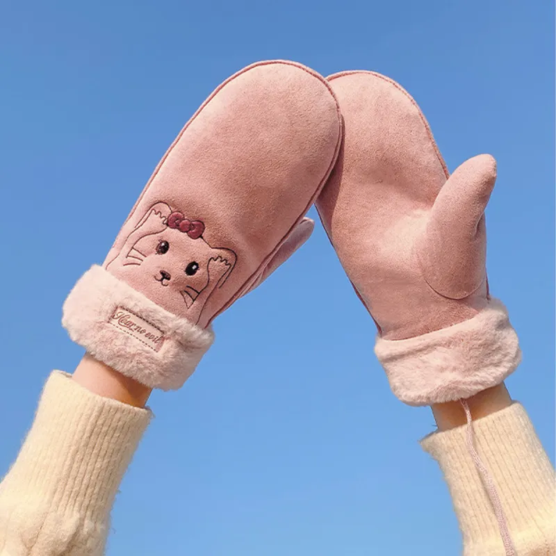 PALBAS Polyester Knit Gloves Women's-3