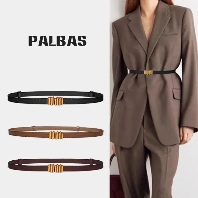 PALBAS PU Leather Belts Women's 1.5cm-1