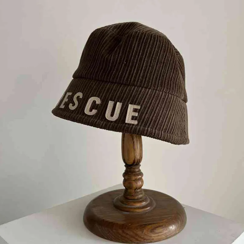 PALBAS Corduroy Bucket Hats Unisex-5