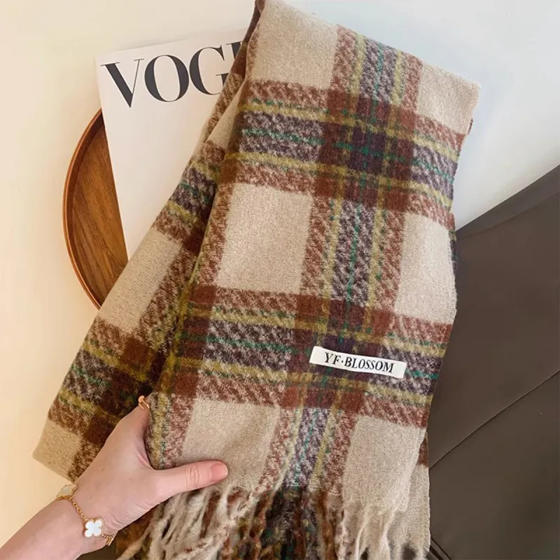 PALBAS Polyester Knit Scarves Unisex-8