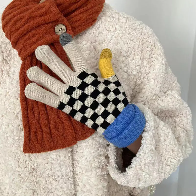 PALBAS Acrylic Knit Gloves Unisex-5