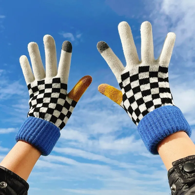 PALBAS Acrylic Knit Gloves Unisex-4
