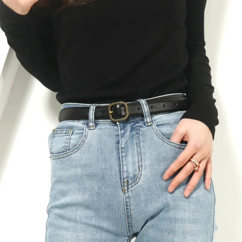 PALBAS Cow Split Leather Leather Belts Women's 2.3cm-2
