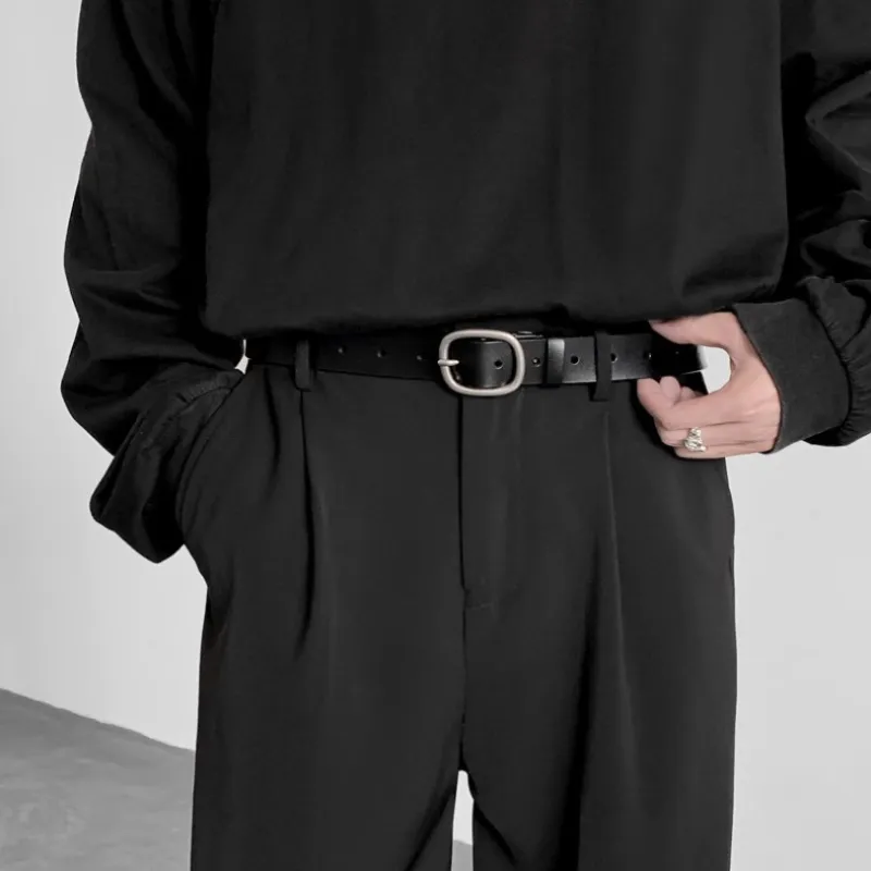 PALBAS Cow Leather Leather Belts Unisex 2.8cm-1