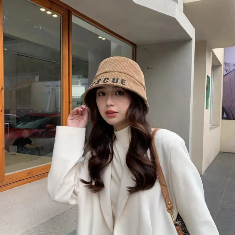 PALBAS Corduroy Bucket Hats Unisex-10