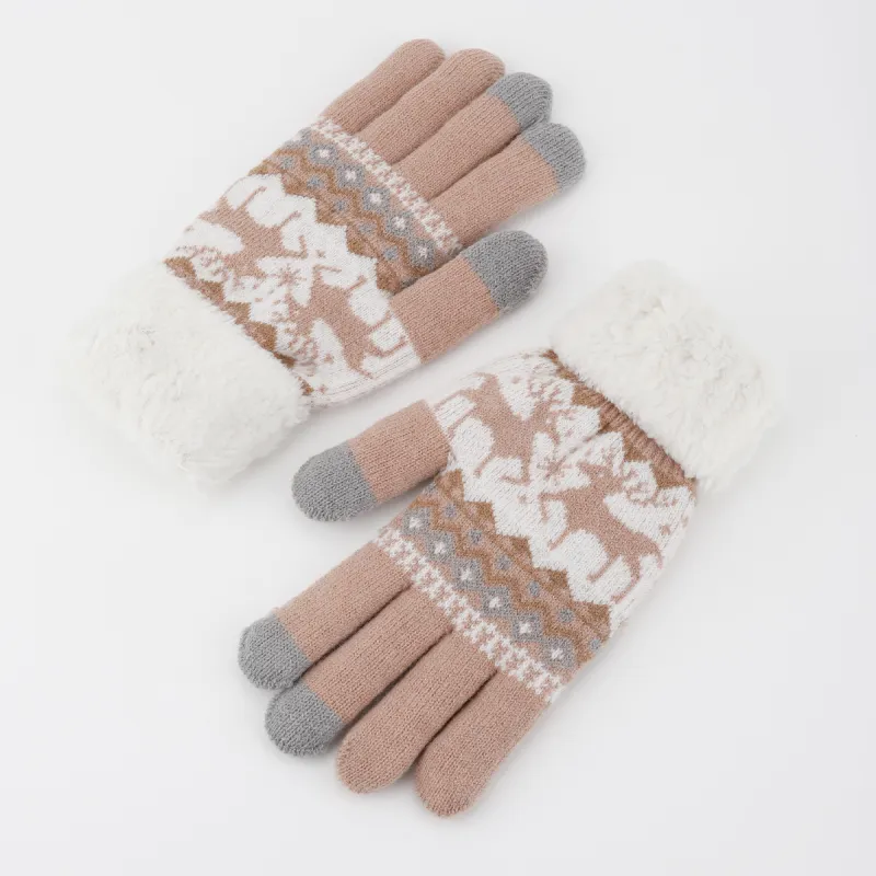 PALBAS Polyester Knit Gloves Women's-1