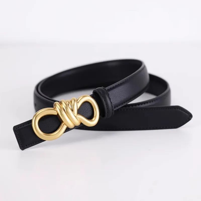 PALBAS Cow Split Leather Belts Women's 2.5cm-2