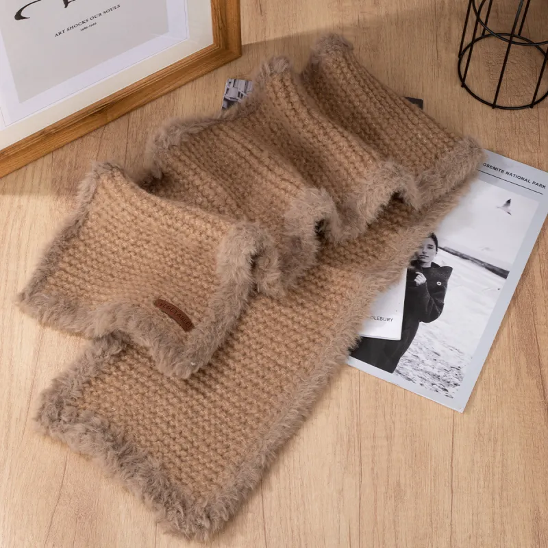 PALBAS Knit Scarves Unisex-7