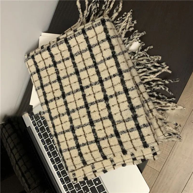 PALBAS Knit Scarves Unisex-1