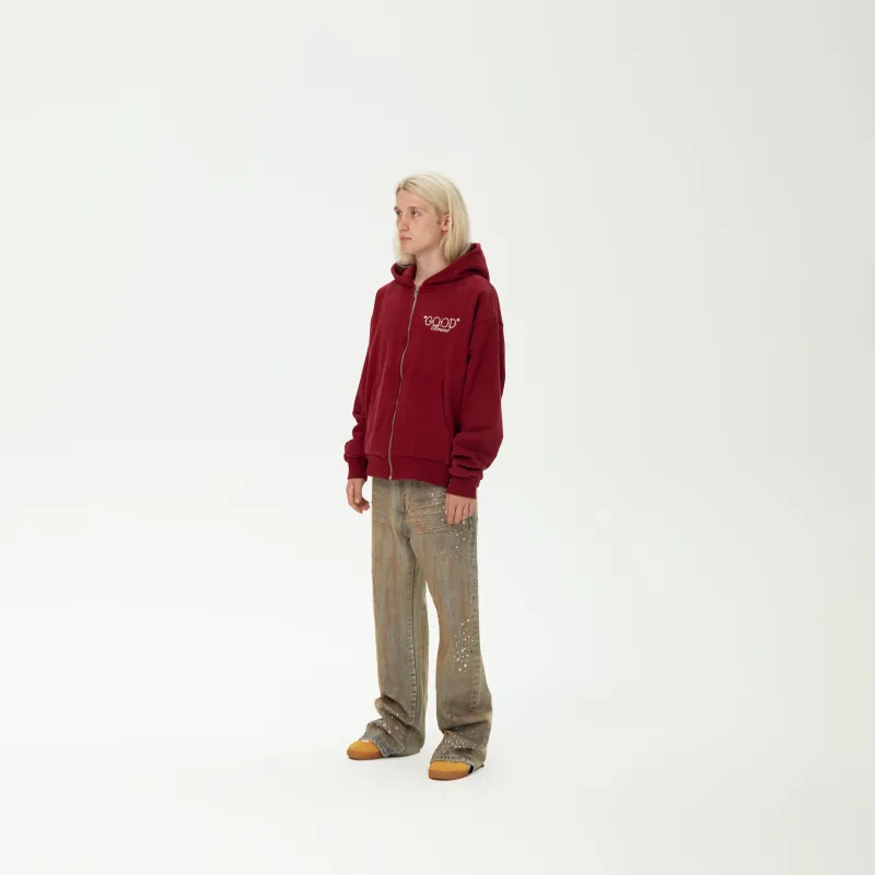 GOODBRAND Sweatshirt Unisex Burgundy-4