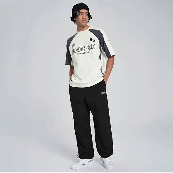Reebok Raglan Sleeve T Shirt Unisex Natural White-2